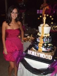 hollywood sweet sixteen cake