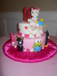 hello kitty sweet sixteen cake