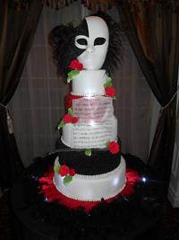 phantom of the opera sweet sixteen cake