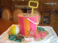 sand bucket cake