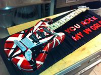 guitar grooms cake